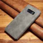 DG.MING Retro Style Plånboksfodral i Läder för Samsung Galaxy Note 8 SM-N950