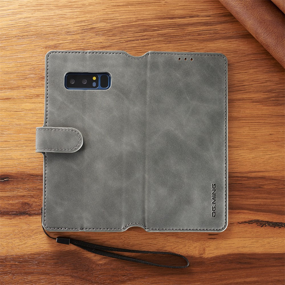 DG.MING Retro Style Plånboksfodral i Läder för Samsung Galaxy Note 8 SM-N950