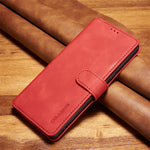 DG.MING Retro Style Plånboksfodral i Läder för Samsung Galaxy Note 8 SM-N950