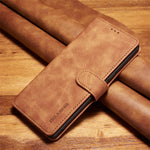 DG.MING Retro Style Plånboksfodral i Läder för Samsung Galaxy Note 8 SM-N950