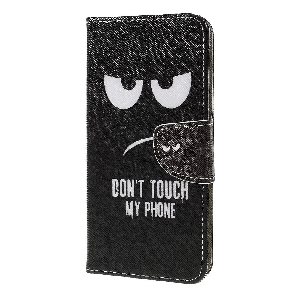 Cross Texture Patterned Wallet Leather Cover for Samsung Galaxy A7 (2018)