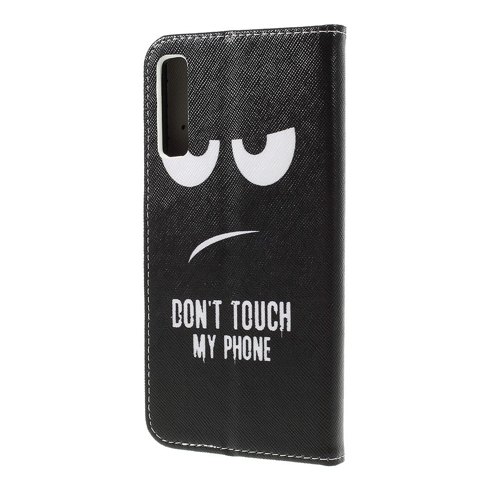 Cross Texture Patterned Wallet Leather Cover for Samsung Galaxy A7 (2018)