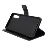Imprint Tree Owl Magnetic Wallet PU Leather Cover with Stand for Samsung Galaxy A7 (2018)