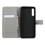 Mønstertryk PU-læder magnetisk pung-stander-etui til Samsung Galaxy A7 (2018)