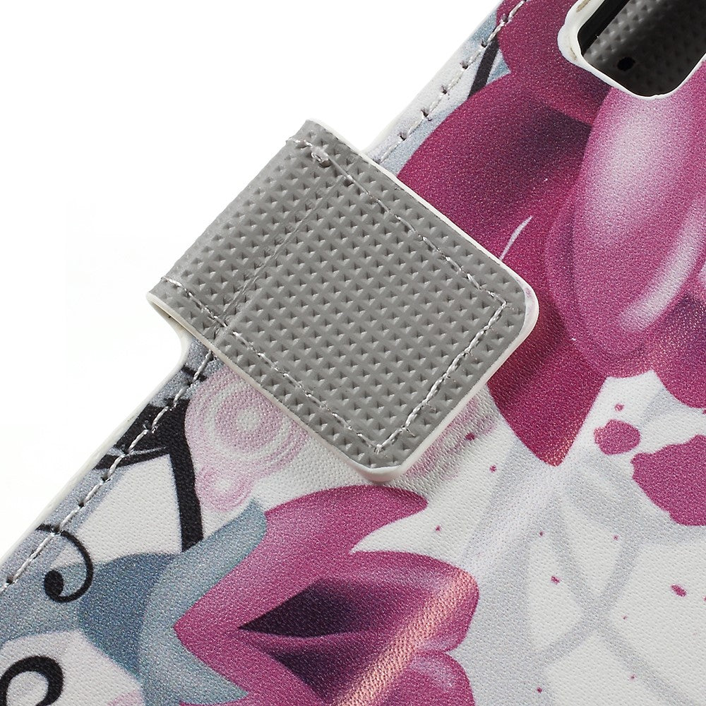 Mønstertryk PU-læder magnetisk pung-stander-etui til Samsung Galaxy A7 (2018)