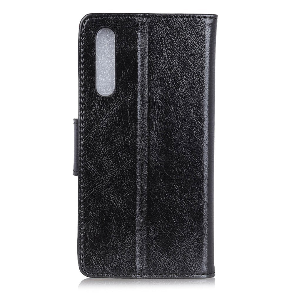 Beskyttende telefoncover til Samsung Galaxy A7 (2018) Nappa-tekstur Splitlæder Flip Folio Cover Stødsikker Telefonbeskytter med Standpung