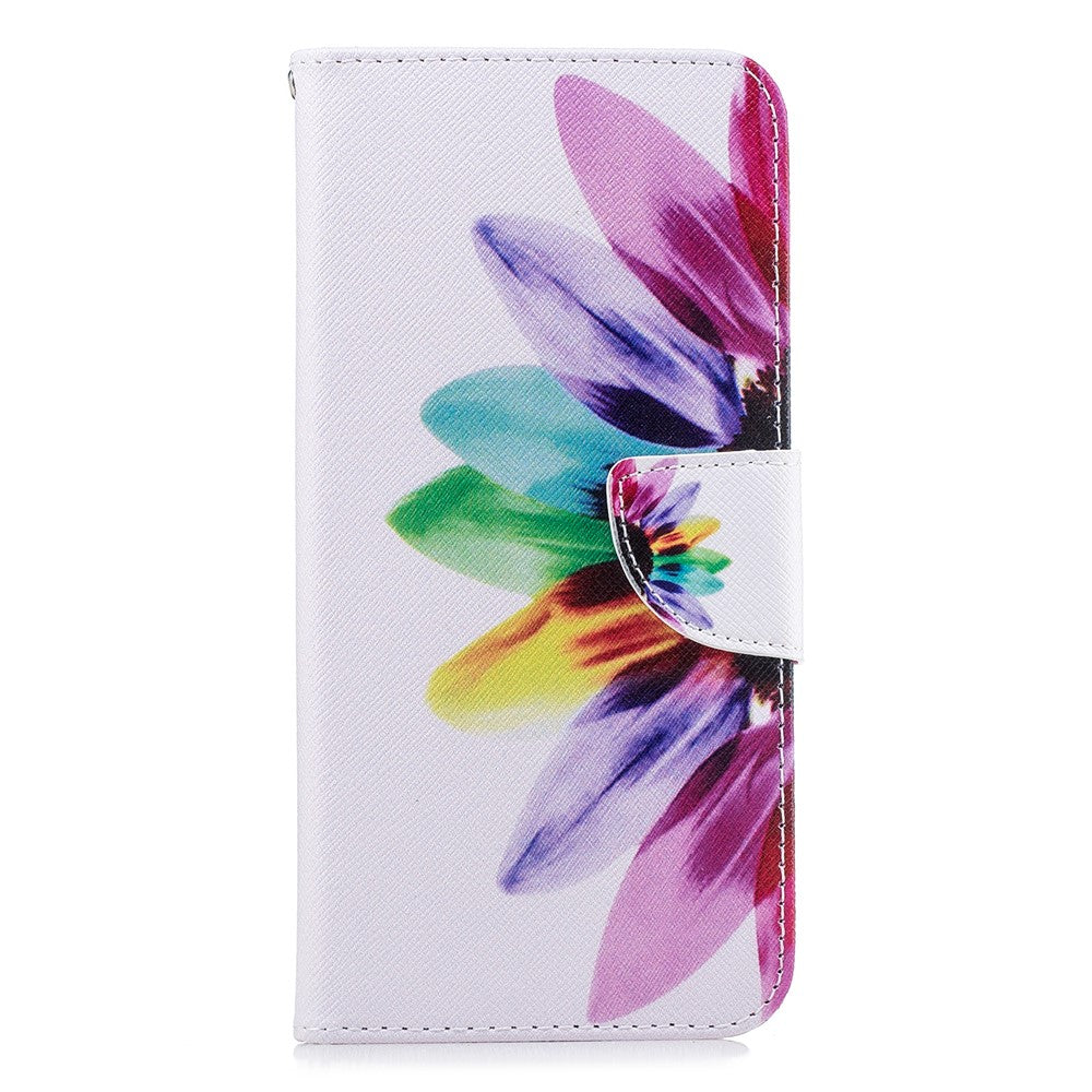 Pattern Printing PU Leather Flip Cover with [Wallet Stand] for Samsung Galaxy J4+ / J4 Prime