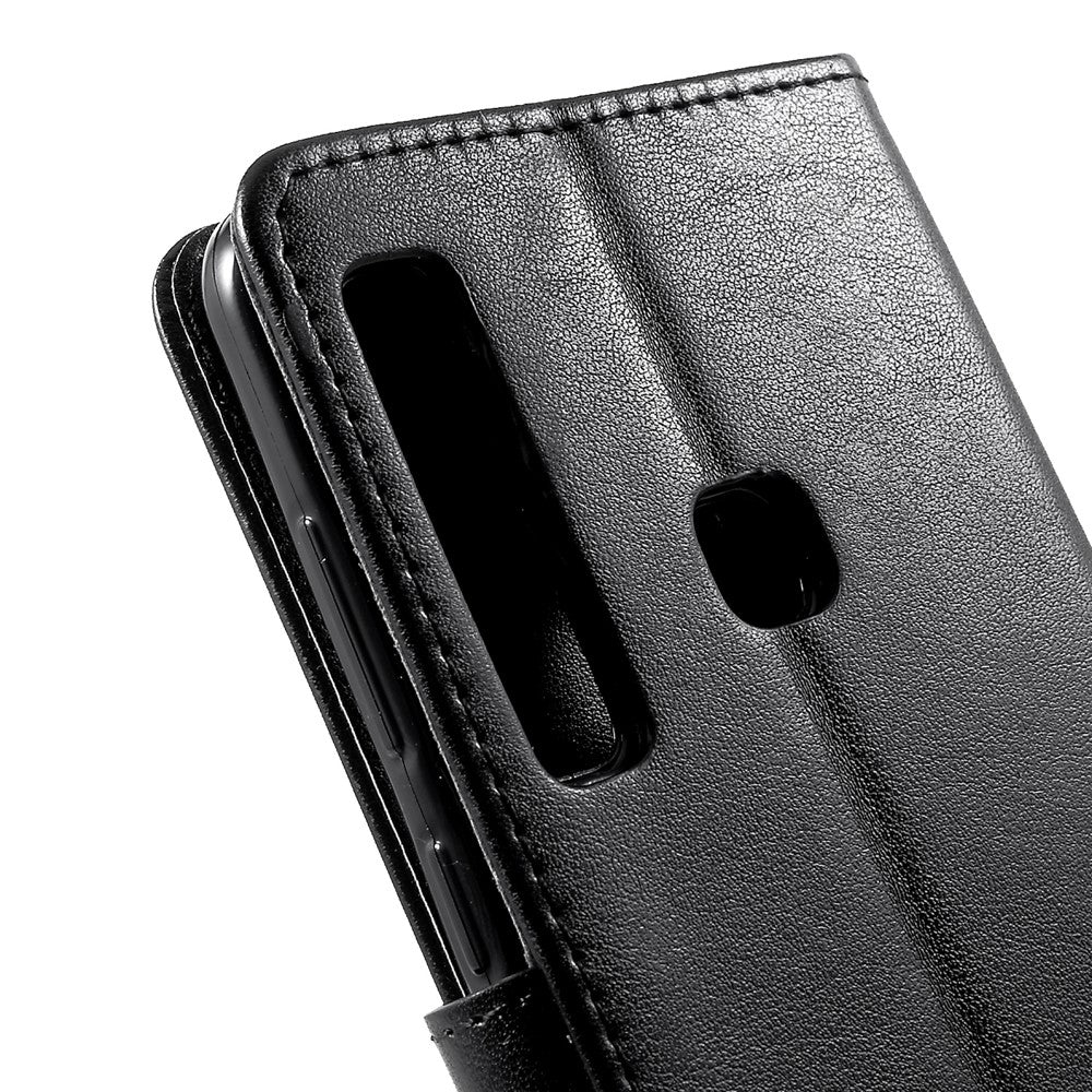 Imprint Butterfly Flower Læder Telefon Pung Stativ Etui til Samsung Galaxy A9 (2018)/A9 Star Pro/A9s
