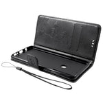 Imprint Butterfly Flower Læder Telefon Pung Stativ Etui til Samsung Galaxy A9 (2018)/A9 Star Pro/A9s