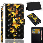 Pattern Printing Light Spot Decor Wallet Stand Leather Flip Mobile Phone Cover for Samsung Galaxy J4+