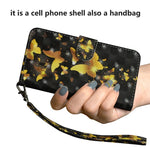 Pattern Printing Light Spot Decor Wallet Stand Leather Flip Mobile Phone Cover for Samsung Galaxy J4+
