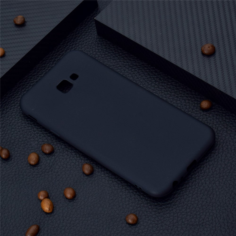 Ensfarvet blødt mat TPU cover til Samsung Galaxy J4+