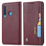Självabsorberande mobilskal i PU-läder för Samsung Galaxy A9 (2018)/A9 Star Pro/A9s