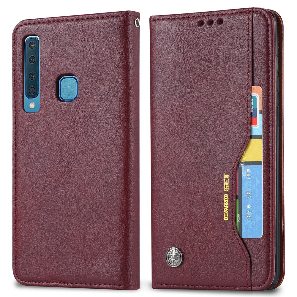 Självabsorberande mobilskal i PU-läder för Samsung Galaxy A9 (2018)/A9 Star Pro/A9s