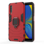 Cool Guard Ring Holder Kickstand PC TPU Hybrid Cover for Samsung Galaxy A7 (2018)