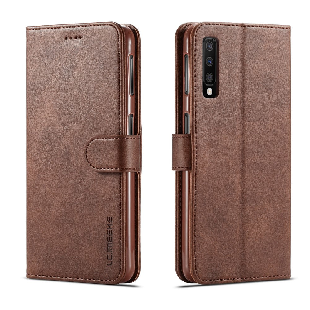 LC.IMEEKE Wallet Leather Stand Case Cover for Samsung Galaxy A7 (2018)