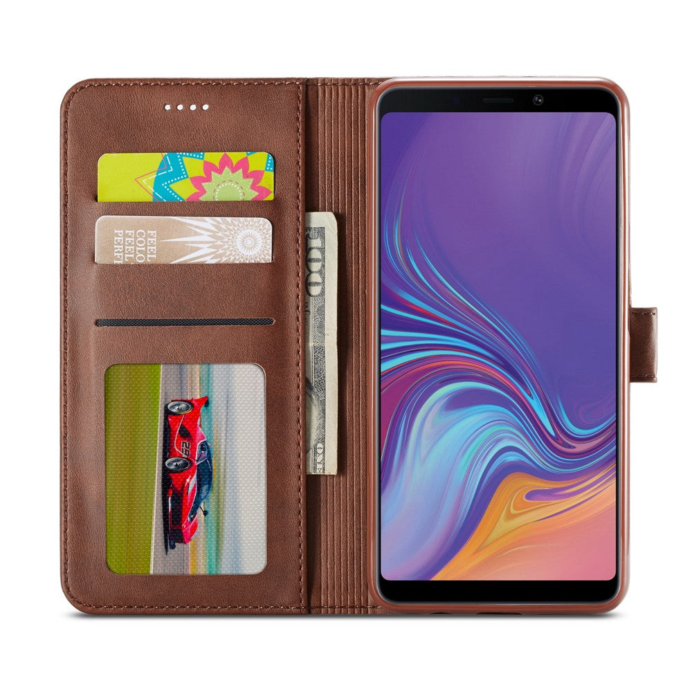 LC.IMEEKE Wallet Leather Stand Case Cover for Samsung Galaxy A7 (2018)