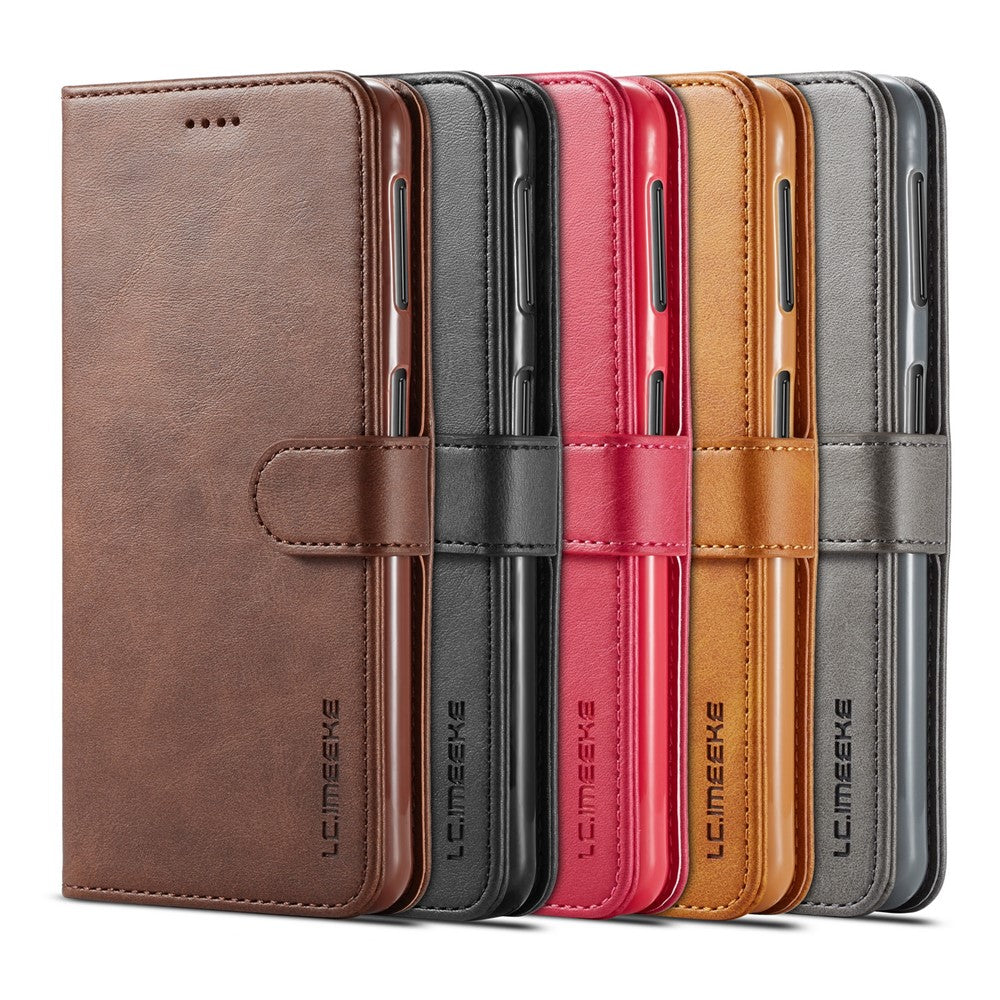 LC.IMEEKE Wallet Leather Stand Case Cover for Samsung Galaxy A7 (2018)