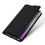 DUX DUCIS Skin Pro Series for Samsung Galaxy S10 Plus PU Leather Card Holder Phone Casing with Stand