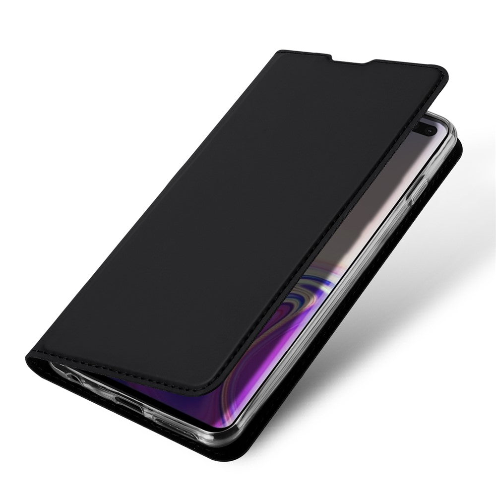 DUX DUCIS Skin Pro Series for Samsung Galaxy S10 Plus PU Leather Card Holder Phone Casing with Stand