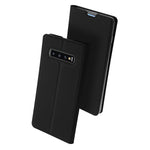 DUX DUCIS Skin Pro Series Card Storing Function Phone Leather Stand Cover for Samsung Galaxy S10