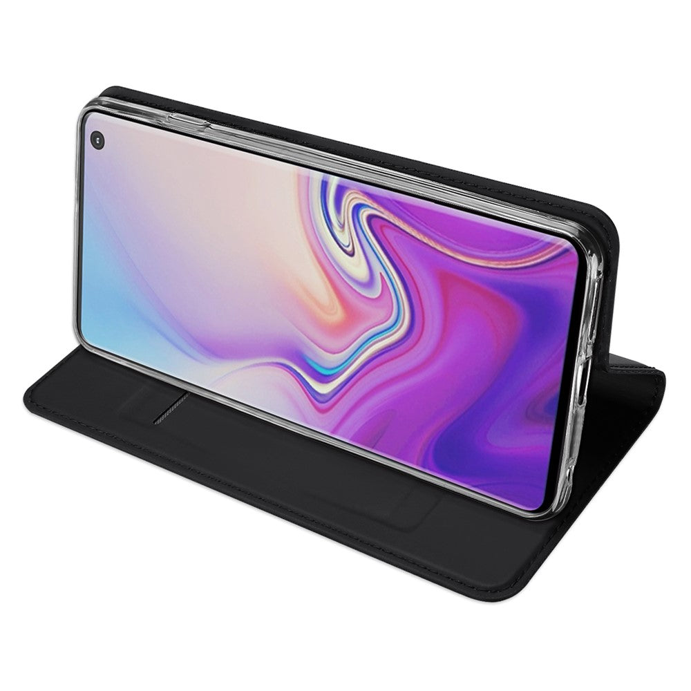 DUX DUCIS Skin Pro Series Card Storing Function Phone Leather Stand Cover for Samsung Galaxy S10