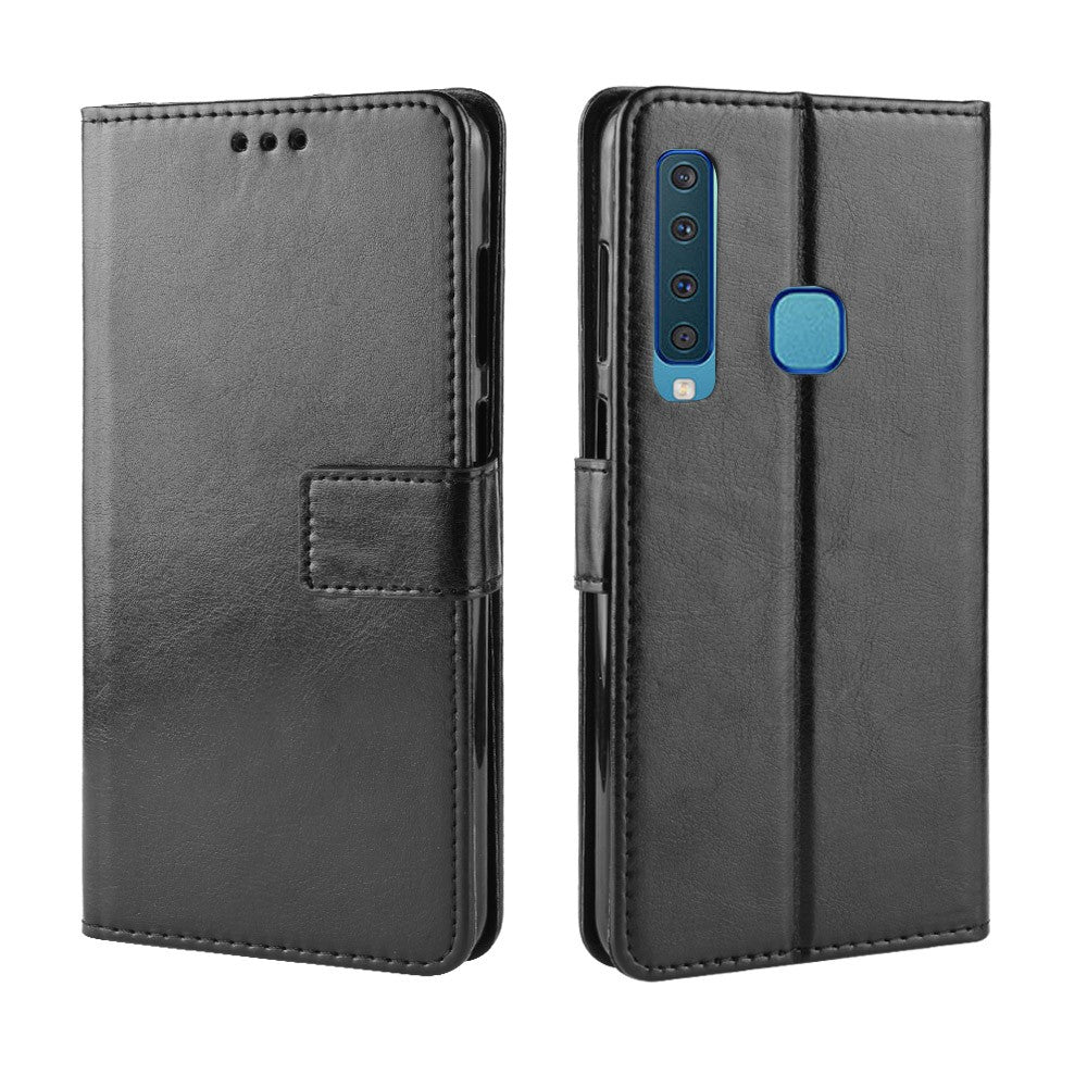 Crazy Horse Leather Wallet Cover for Samsung Galaxy A9 (2018) / A9 Star Pro / A9s