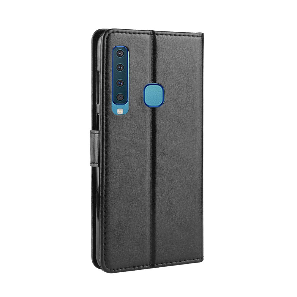 Crazy Horse Leather Wallet Cover for Samsung Galaxy A9 (2018) / A9 Star Pro / A9s