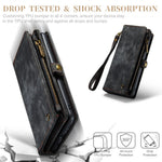 CASEME 008 Series Detachable 2-in-1 Zipper Wallet PU Leather Mobile Case for Samsung Galaxy S10 Plus