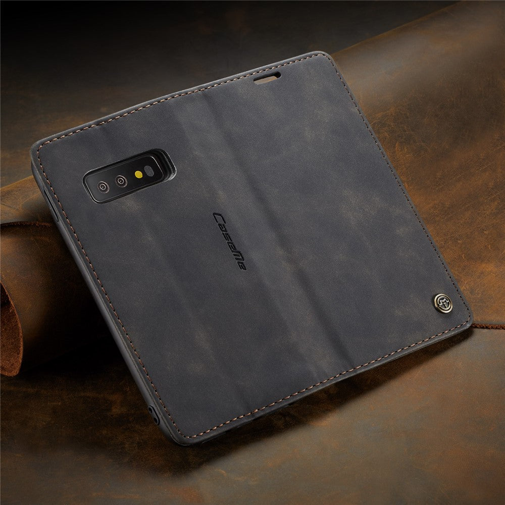 CASEME 013 Series for Samsung Galaxy S10e PU Leather Case [Auto-absorbed] [Wallet Stand]