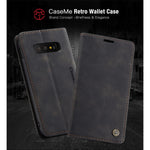 CASEME 013 Series for Samsung Galaxy S10e PU Leather Case [Auto-absorbed] [Wallet Stand]