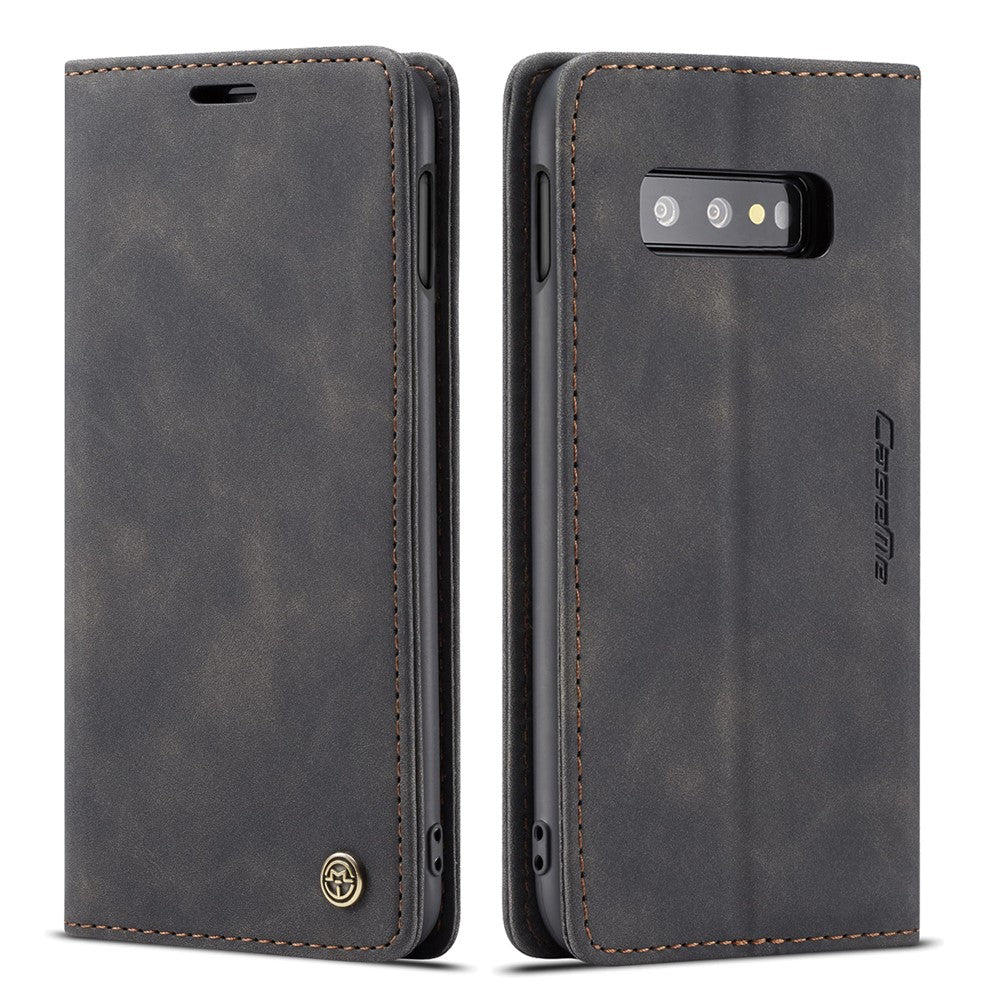 CASEME 013 Series for Samsung Galaxy S10e PU Leather Case [Auto-absorbed] [Wallet Stand]