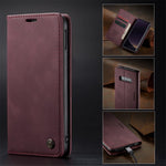 CASEME 013 Series for Samsung Galaxy S10e PU Leather Case [Auto-absorbed] [Wallet Stand]