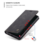 CASEME 013 Series PU Lædercover [Auto-absorberet] [Pungstativ] til Samsung Galaxy S10 Plus