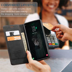 CASEME 013 Series PU Lædercover [Auto-absorberet] [Pungstativ] til Samsung Galaxy S10 Plus