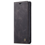 CASEME 013-serien til Samsung Galaxy S10 PU-læderetui [Automatisk absorberende] [Kortholder og støttefod]