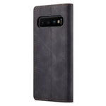 CASEME 013-serien til Samsung Galaxy S10 PU-læderetui [Automatisk absorberende] [Kortholder og støttefod]