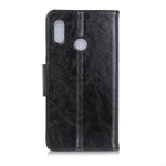 Pung-cover i splatlæder med nappa-tekstur til Samsung Galaxy A40
