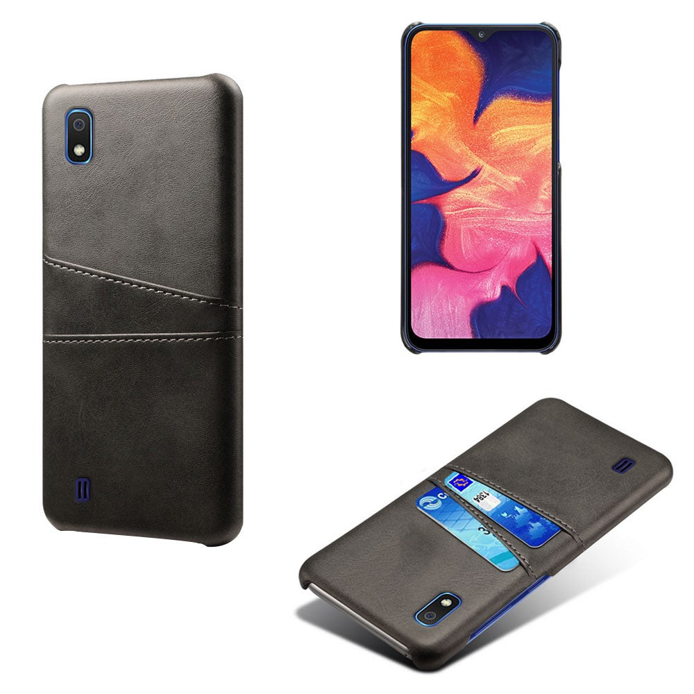 PU-läderbelagt PC-skal med [dubbla kortplatser] för Samsung Galaxy A10