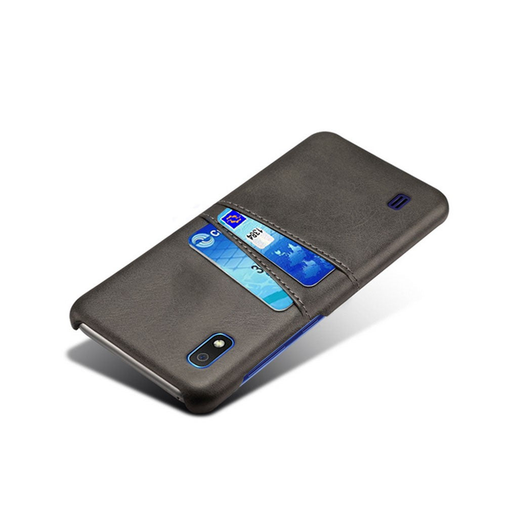 PU-läderbelagt PC-skal med [dubbla kortplatser] för Samsung Galaxy A10