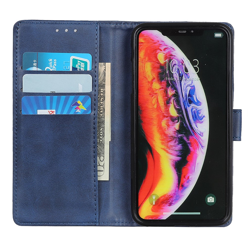 Matt PU-läder plånboksfodral till Samsung Galaxy A10