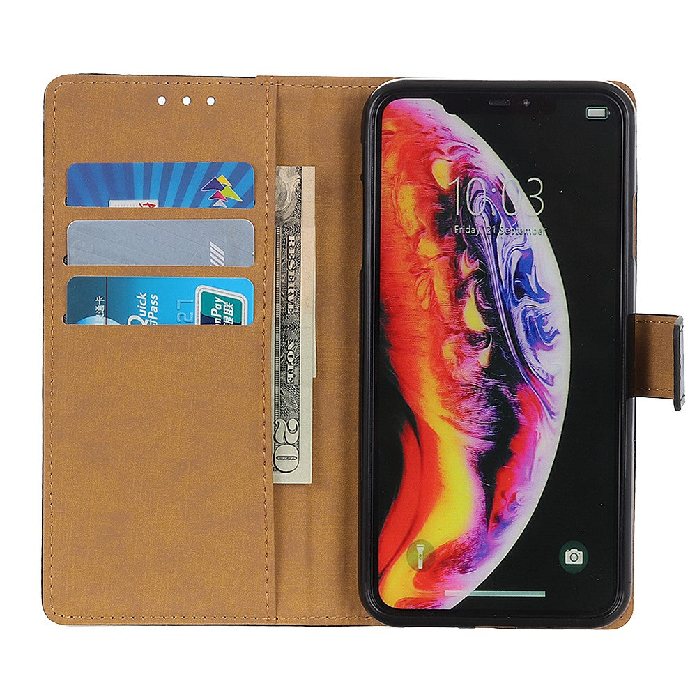 Plånboksfodral i läder för Samsung Galaxy A10