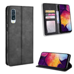 Pungcover i PU-læder i vintagestil til Samsung Galaxy A50 / A50s / A30s