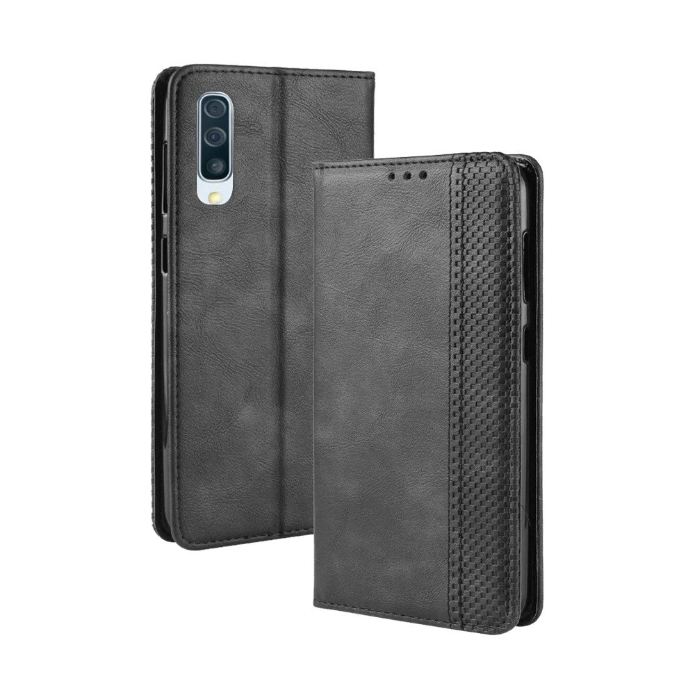 Pungcover i PU-læder i vintagestil til Samsung Galaxy A50 / A50s / A30s