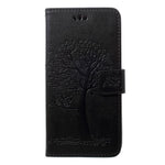 Imprint Tree Owl Wallet Stand Leather Phone Casing for Samsung Galaxy A50 / A50s / A30s