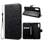 Imprint Butterfly Flowers Leather Wallet Stand Case for Samsung Galaxy A50 / A50s / A30s