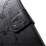 Imprint Butterfly Flowers Leather Wallet Stand Case for Samsung Galaxy A50 / A50s / A30s