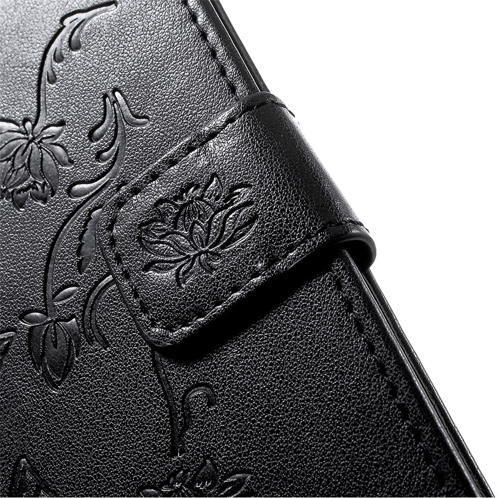 Imprint Butterfly Flowers Leather Wallet Stand Case for Samsung Galaxy A50 / A50s / A30s