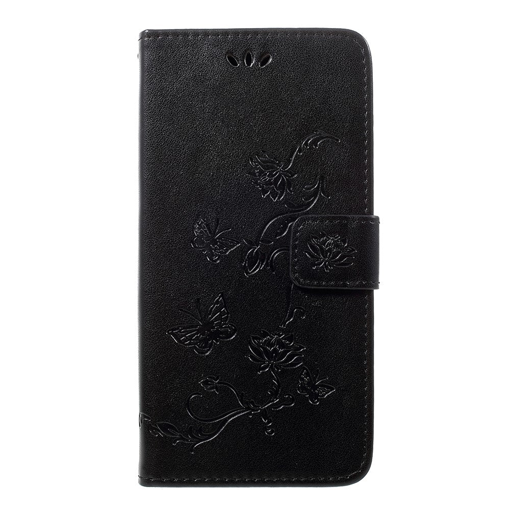 Imprint Butterfly Flowers Leather Wallet Stand Case for Samsung Galaxy A50 / A50s / A30s