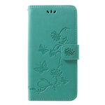 Imprint Butterfly Flowers Leather Wallet Stand Case for Samsung Galaxy A50 / A50s / A30s